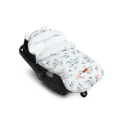 Śpiworek niemowlęcy do fotelika i wózka Sensillo Sarenki Biały